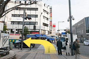 JR横須賀線「逗子」駅から当院までの道順5